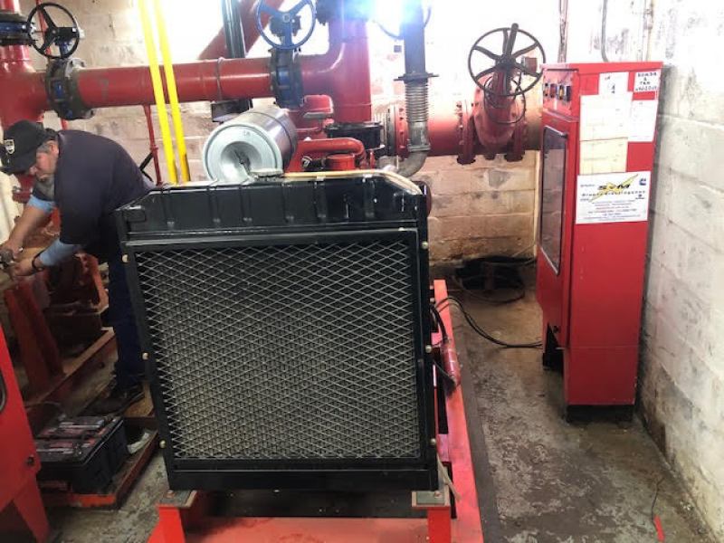 Remplazo de corona en motobomba Cummins y motobomba Doosan en la empresa FALABELLA.