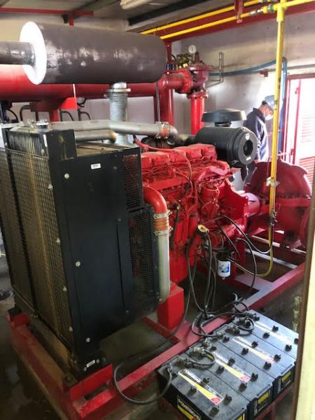 Remplazo de corona en motobomba Cummins y motobomba Doosan en la empresa FALABELLA.